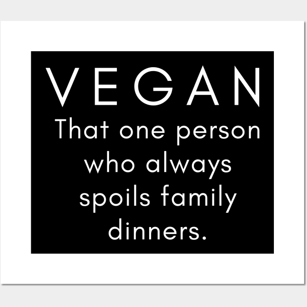 Vegan funny quote Wall Art by Veganstitute 